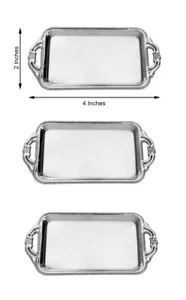 3 bandejas de pastel de plata para American Girl/Wellies muñeca accesorio de comida FREESHIPADDS - Imagen 1 de 13
