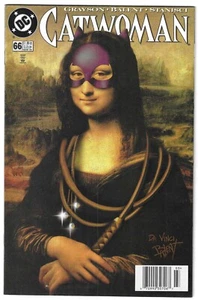 CATWOMAN #66 NEWSTAND EDITION NM JIM BALENT MONA LISA LEONARDO DA VINCI HOMAGE - Picture 1 of 2