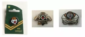 SET OF 3 BALMAIN TIGERS NRL HERITAGE LOGO, BALMAIN CENTENARY & WESTS LOGO PIN - Bild 1 von 1
