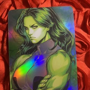 SHE-HULK HERO MARVEL Goddess Masters Anime Holo Waifu Girl Card - Picture 1 of 4