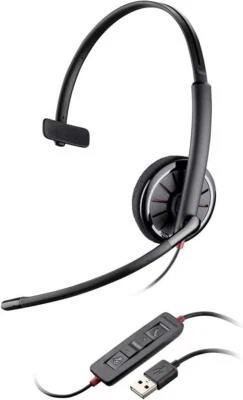 Poly Blackwire C310-M Desktop PC Headset Wired With Mic USB 85618-01 - Image 1 of 2