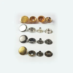 12.5/15mm Heavy Duty Poppers Snap Fastener Press Stud Sewing Rivet Leather Craft - Picture 1 of 6