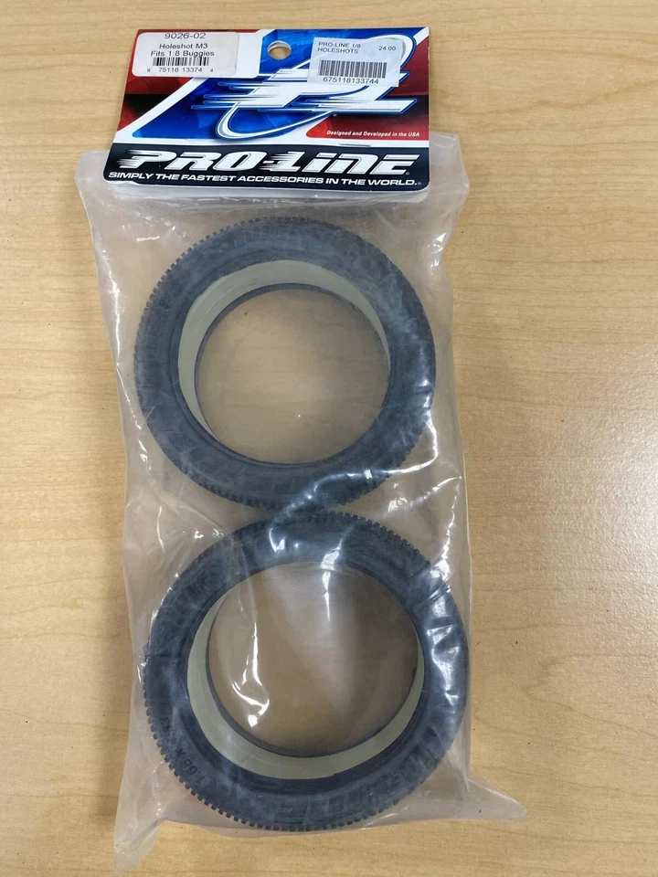 Pro-Line 9026-02 Hole Shot M3 (Soft) Off-Road 1:8 Buggy Tires New In Package - Image 1 of 1