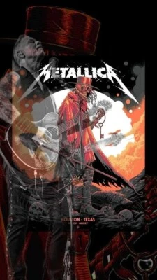Metallica M72 Houston 2025 Texas At NRG Stadium On June 14 2025 Poster
