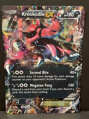 Pokémon EX, Krookodile EX, Jumbo Playing Card (Dated 2014) Excellent Condition - Image 1 of 4