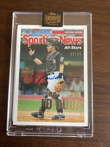 2022 Topps Archives Signature Series PAUL LO DUCA 2005 Topps Auto 09/34 NY Mets