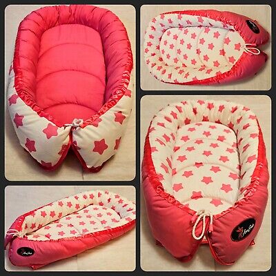 BABY NEST POD COCOON Normal Size 0-6 M HIGH QUALITY Stars And Pink • 33.54€