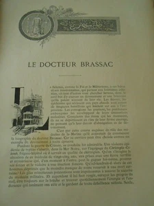 Le Docteur Brassac - Autographe et Portraits gravés sur bois - 1899 - Picture 1 of 2