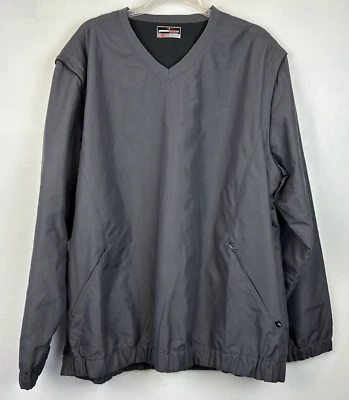Grand Slam Windbreaker Jacket  Mens XL Gray Golf Zip Sleeves Pocket Pullover - Image 1 of 4