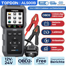 TOPDON AL500B professzionális OBD2 diagnosztikai eszköz eszköz autó autó szkenner akkumulátor tesztelő