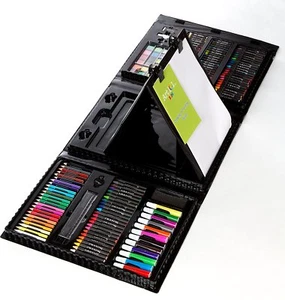Art Set Kids Piece Drawing Artist Painting 154 Kit Case Easel Pencils Trifold - Picture 1 of 8