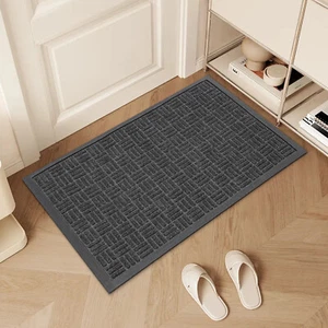 60*90CM Gray Front Door Mat, Outside Entrance Doormat, Door Mat for Entryway - Bild 1 von 18