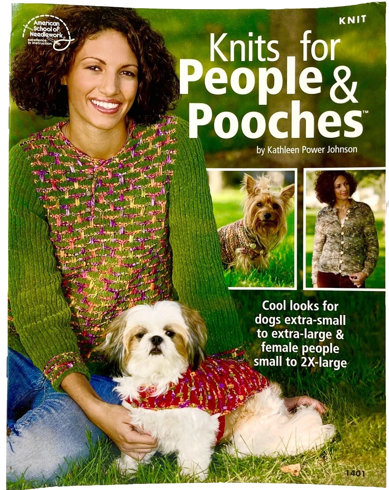 American School of Needlework Knits For People & Pooches 2005 libro de patrones 14843 Foto 1 de 2