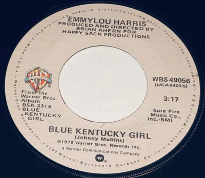 EmmyLou Harris Blue Kentucky Girl. Leaving Louisiana In The Broad 45 Rpm 231X15 Foto 1 de 4