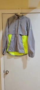 Nike Storm Fit Windbreaker Jacke/ Weste grau/hellgrün Damen S Reflektoren - Bild 1 von 9