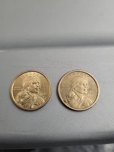 2000 D Sacagawea One Dollar Coins US Liberty Gold Color - Picture 1 of 4