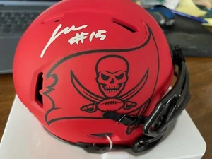 JALEN McMILLAN SIGNIERT TAMPA BAY BUCCANEERS RAVE SPEZIAL MINIHELM BECKETT - Bild 1 von 4