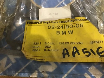 Juego de juntas de cabeza BMW 320i 1975/78 1990cc  Foto 1 de 3