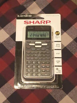New Sharp EL-531TGB-BW, 273 Function, Scientific Calculator, Plus Solar Power - Image 1 of 2