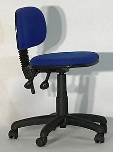 Albion Chairs 001 seat height & back rake adjustable task chairs in blue - Picture 1 of 4