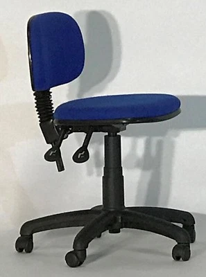 Albion Chairs 001 seat height & back rake adjustable task chairs in blue   - Image 1 of 4
