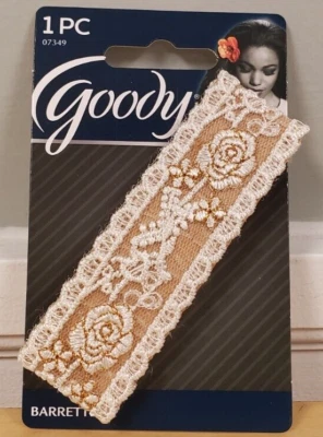 Goody Brown w/ Gold Accented Lace Barrettes (3-Pack Bundle) - Image 1 of 4