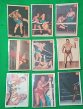 1954-55 Parkhurst Wrestling Card Lot, 9 pc 9x, G-EX Christmas Sale