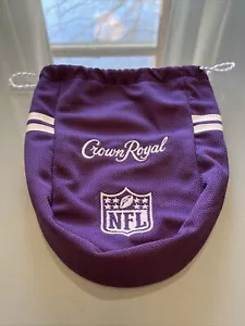 NEW 2024 Crown Royal NFL Purple Striped Mesh Drawstring Bag Eagles vs Chiefs - Picture 1 of 10