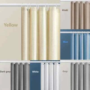 Thickened Shower Curtain Non-porous Waterproof Suitable for Toilet, Bathroom - Picture 1 of 20