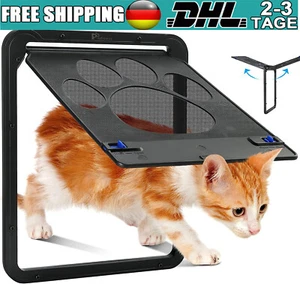 Hundeklappe Haustierklappe Katzenklappe für Fliegengitter ABS 29x24cm mit Magne - Bild 1 von 15