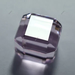 Zafiro corte cubo rosa 51,48 quilates enorme tamaño colgante creado en laboratorio piedra preciosa certificada - Imagen 1 de 11