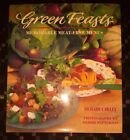 Richard Cawley GREEN FEASTS Memorable Meat-Free Menus 1993 HB/DJ book vegetarian