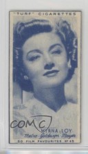 1948 Turf Film Favourites Tobacco Myrna Loy #45 z6d