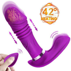 Automatic Thrusting Heating Vibrator Dildo G-Spot Wearable Massager Sex Toys