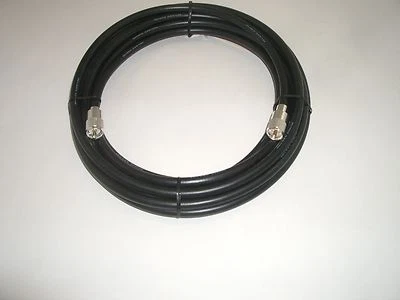 WORKMAN 213-25-PL-PL-S 25FT RG-213 COAX COAXIAL CABLE SILVER PL-259 RG-8 TYPE - Image 1 of 3