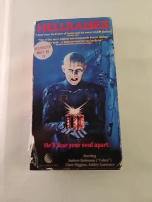 Hellraiser (VHS, 1987, New World Video) Clive Barker Horror Fantasy Terror - Image 1 of 4