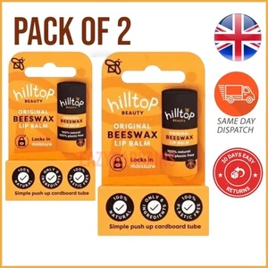 2x Hilltop Beauty Honey Hilltop Original Bienenwachs Lippenbalsam 6,25g NEU UK LAGER - Bild 1 von 2