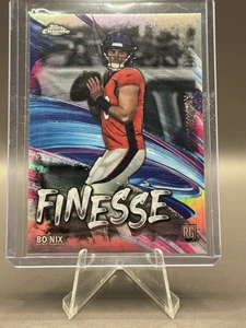 2024 Topps Chrome Finesse Insert #F-4 BO NIX Denver Broncos ROOKIE Card RC - Foto 1 di 4