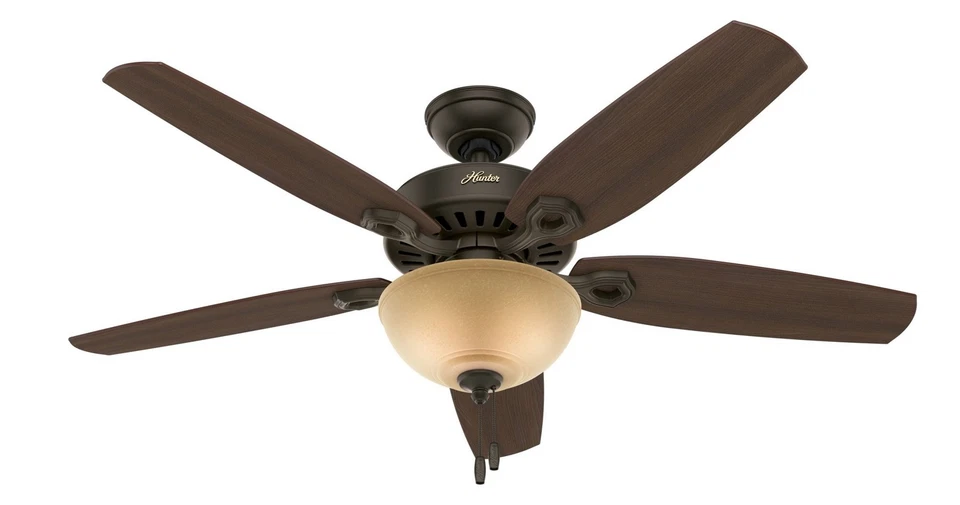 See Notes Hunter 53091 Builder Indoor Ceiling Fan W LED Light 52in Bronze