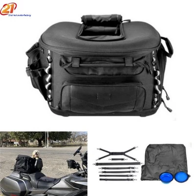 Big Dog Peg Cat Carrier Bags Motorcycle Bag Portable Dog Backpack Carrier Black - Image 1 of 4