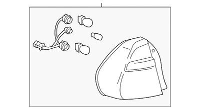 Genuine GM Passenger Side Tail Lamp Assembly 15868493 - Изображение 1 из 2