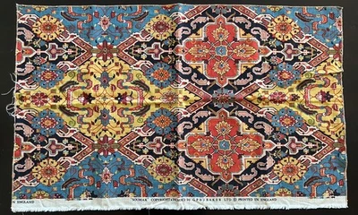 GP & J Baker Decorator Remnant/Sample SOUMAK Vintage 90’s 44”x25” Woven Nigde - Image 1 of 4
