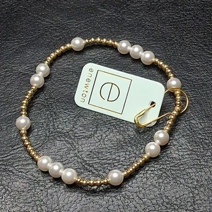 enewton Gold Filled Stretch Faux Pearl Beaded Bracelet. E15.1689 - Picture 1 of 4