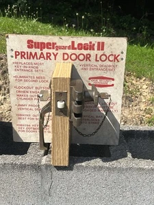 Vintage Store Display Door Lock SUPERguard Lock II MCM W/Keys Free Shipping - Picture 1 of 10