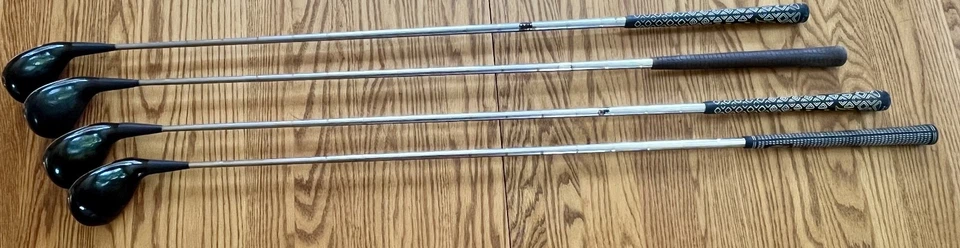 Set of 4 Ping Karsten I Woods #1, #3, #4, #5, with Heel-Toe Balance - RH Clubs - Image 1 of 4