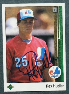 Montreal Expos star Rex Hudler autographed / signed 1989 Upper Deck card - - Picture 1 of 1