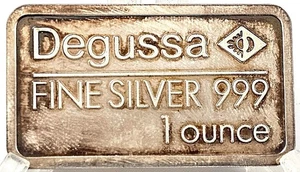 Degussa 1 OZ Unze 999 Silberbarren Motivbarren "Der Zahn" Etui, PP - Bild 1 von 3