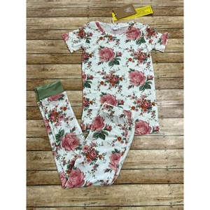 NWT Angel Dear Vintage Rose Bamboo Pajama set 5 - Picture 1 of 3