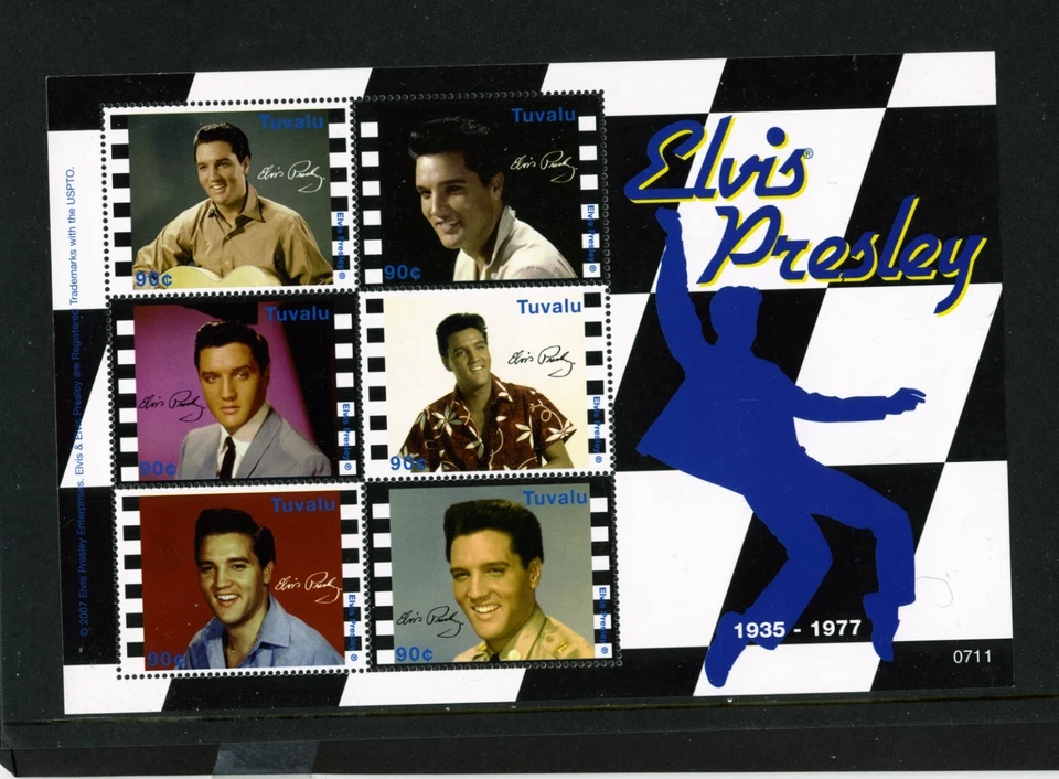 Tuvalu MNH 1051 Elvis Presley Sht 6 K991 Foto 1 de 1