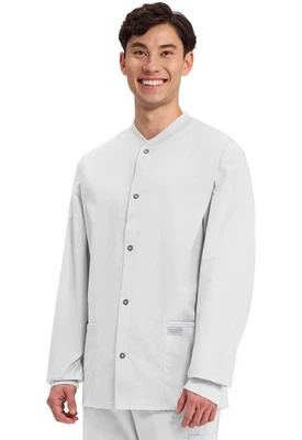 White Cherokee Workwear Professionals Scrubs Mens Jacket WW360 WHT - Image 1 of 4